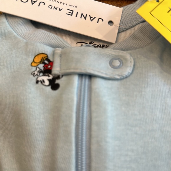 JANIE and JACK X Disney BABY GOOD NIGHT FOOTED PAJAMAS MICKEY MOUSE - Picture 7 of 11